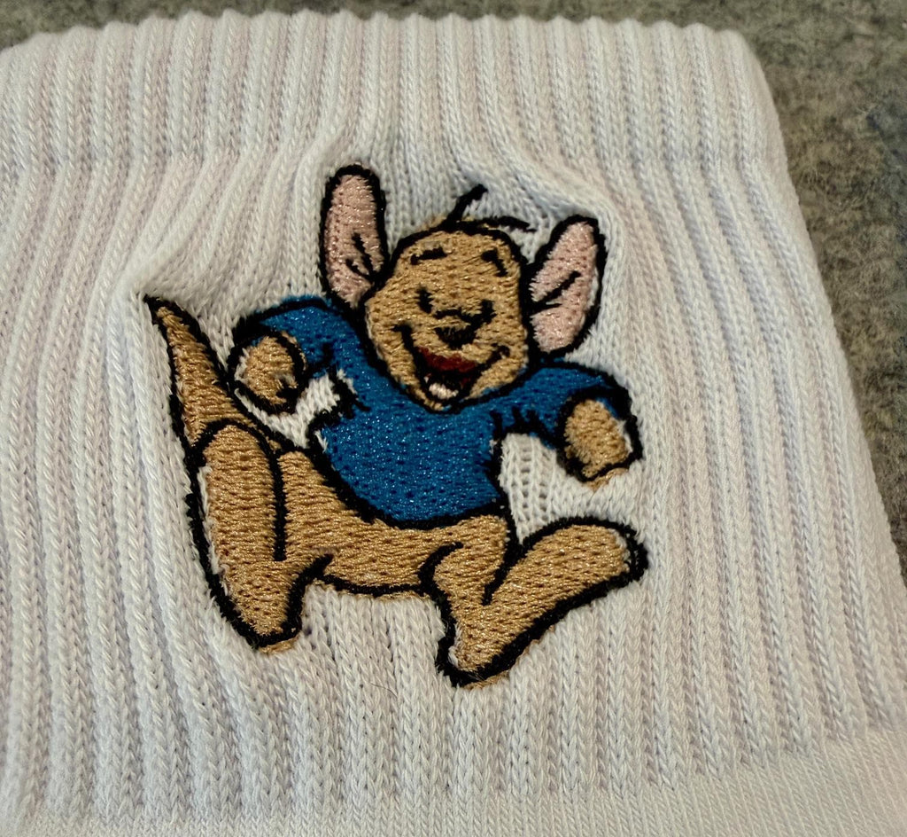 Roo from Winnie the Pooh embroidered Ladies Socks