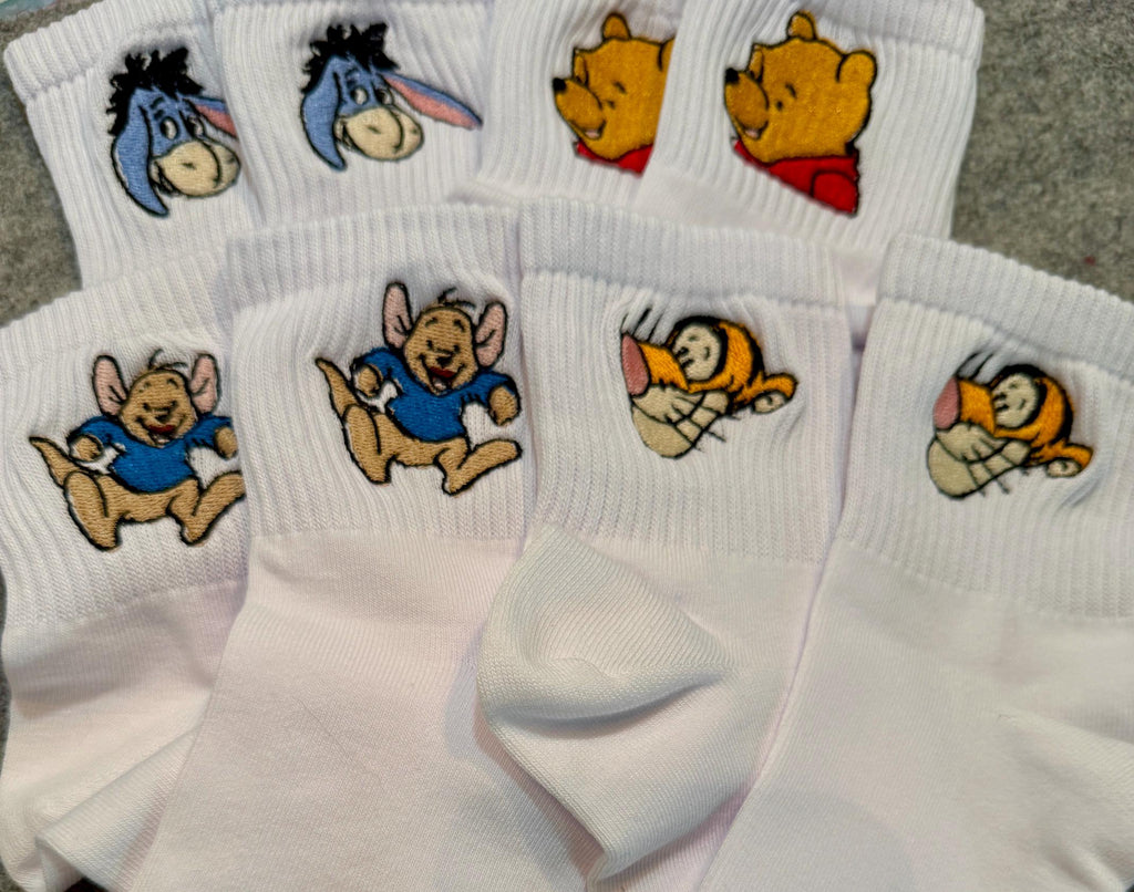 Eeyore embroidered ladies' socks