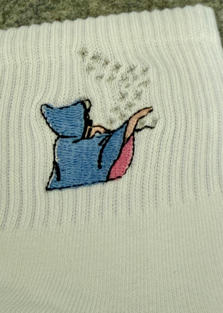 Cinderella's Fairy Godmother embroidered socks.  Bibbidi Bobbidi Boo is this the sock for you?