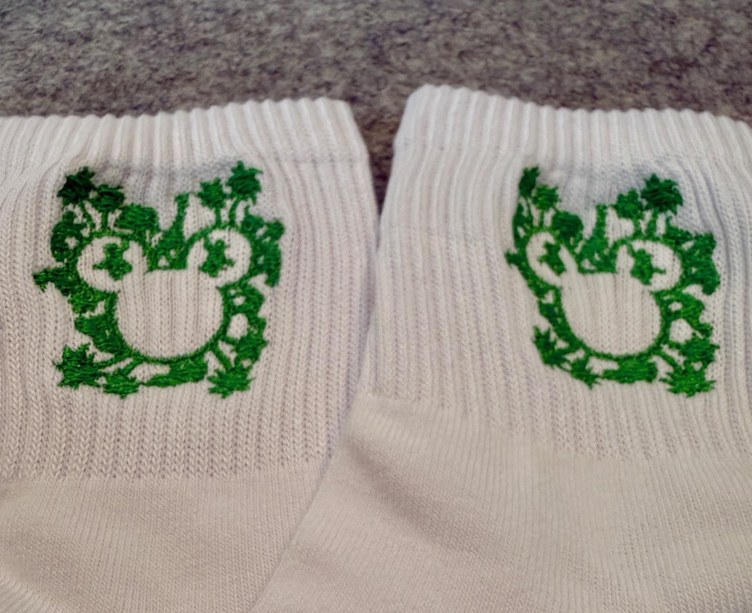 Circle of Life, Animal Kingdom inspired embroidered ladies socks.