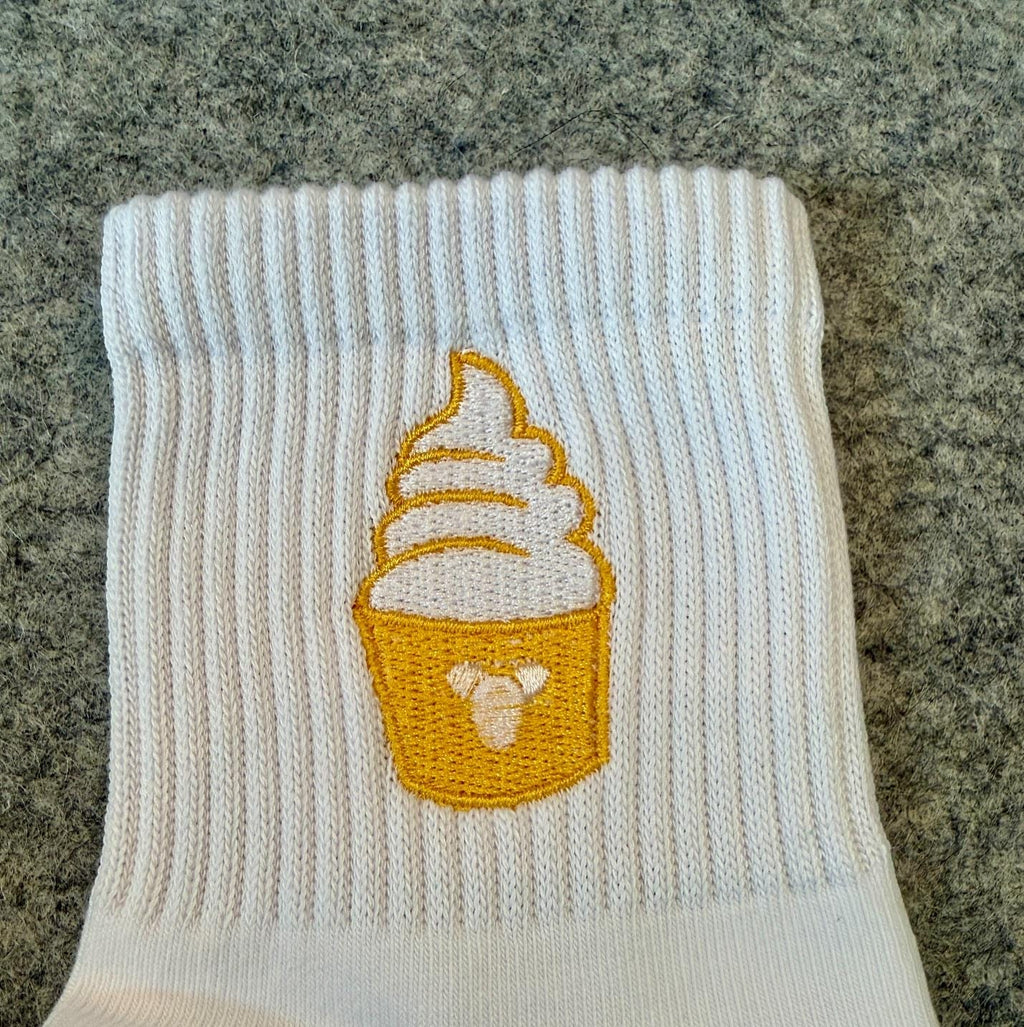 Dole Whip Embroidered Socks