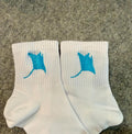Manta Ray Embroidered Ladies Socks.