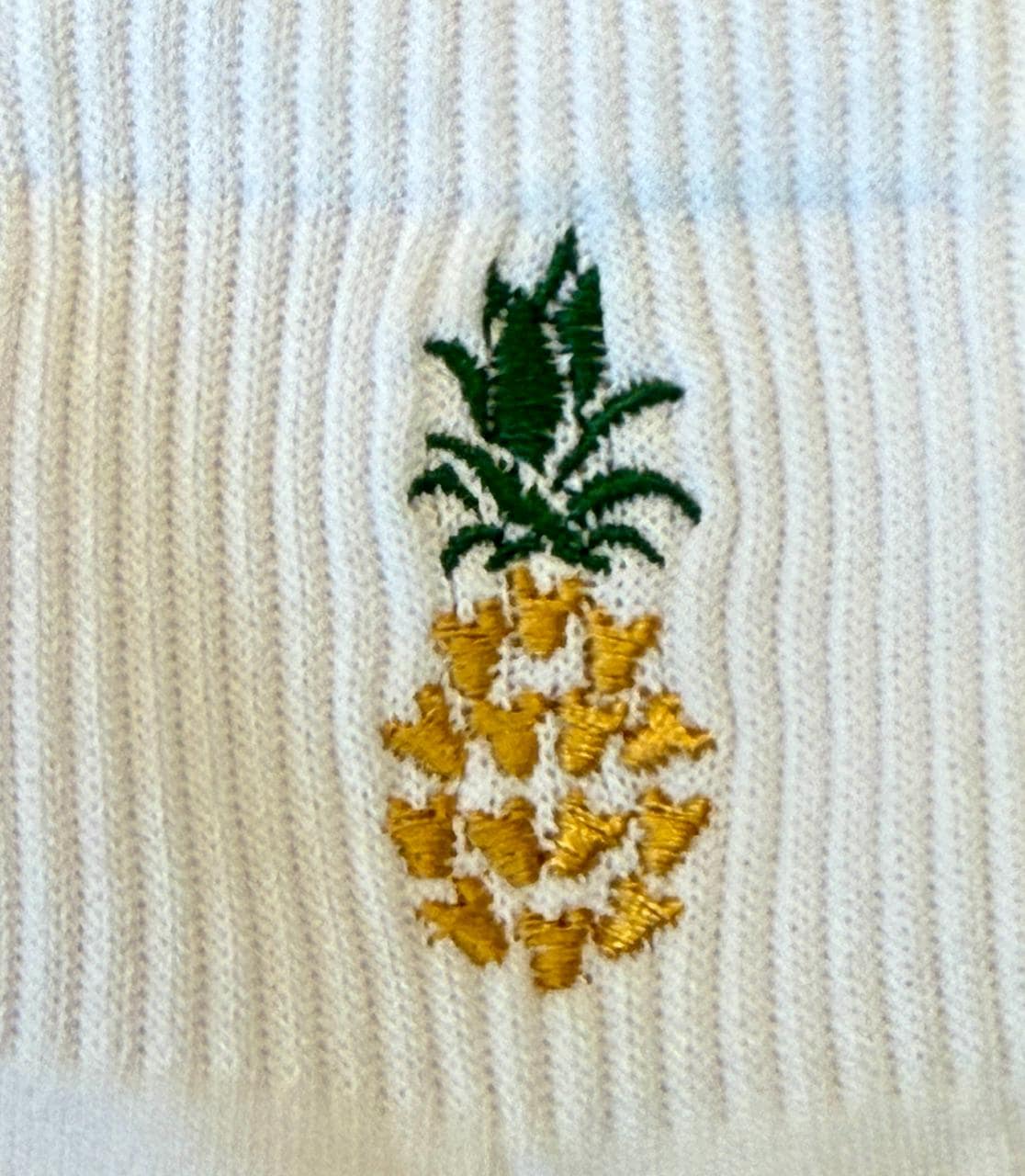 Mickey Pineapple Embroidered Ladies Socks.