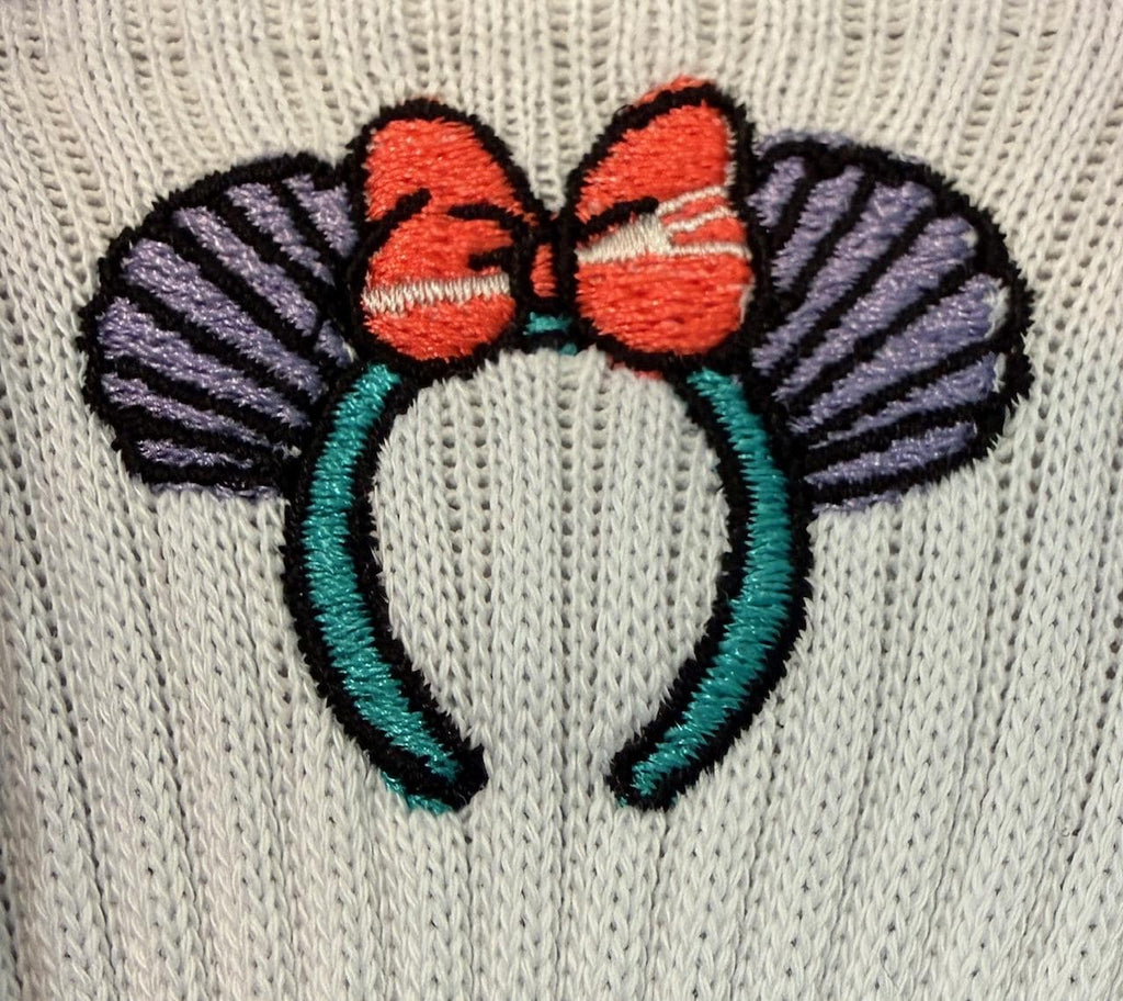 Little Mermaid Ears/Headband Embroidered Socks with Dinglehopper!
