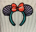 Little Mermaid Ears/Headband Embroidered Socks with Dinglehopper!