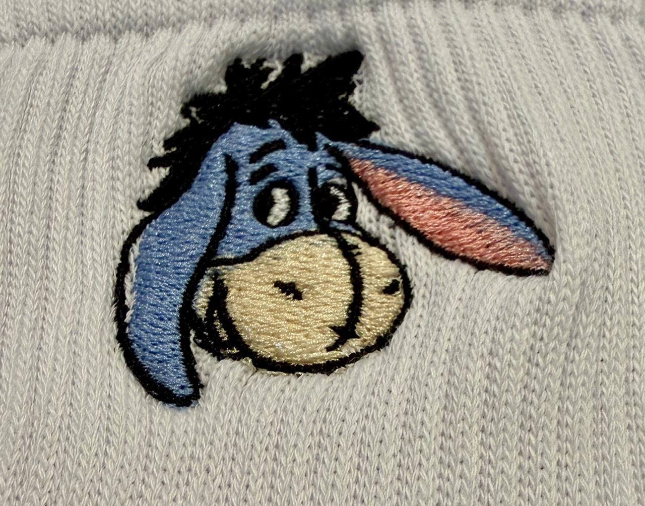 Eeyore embroidered ladies' socks