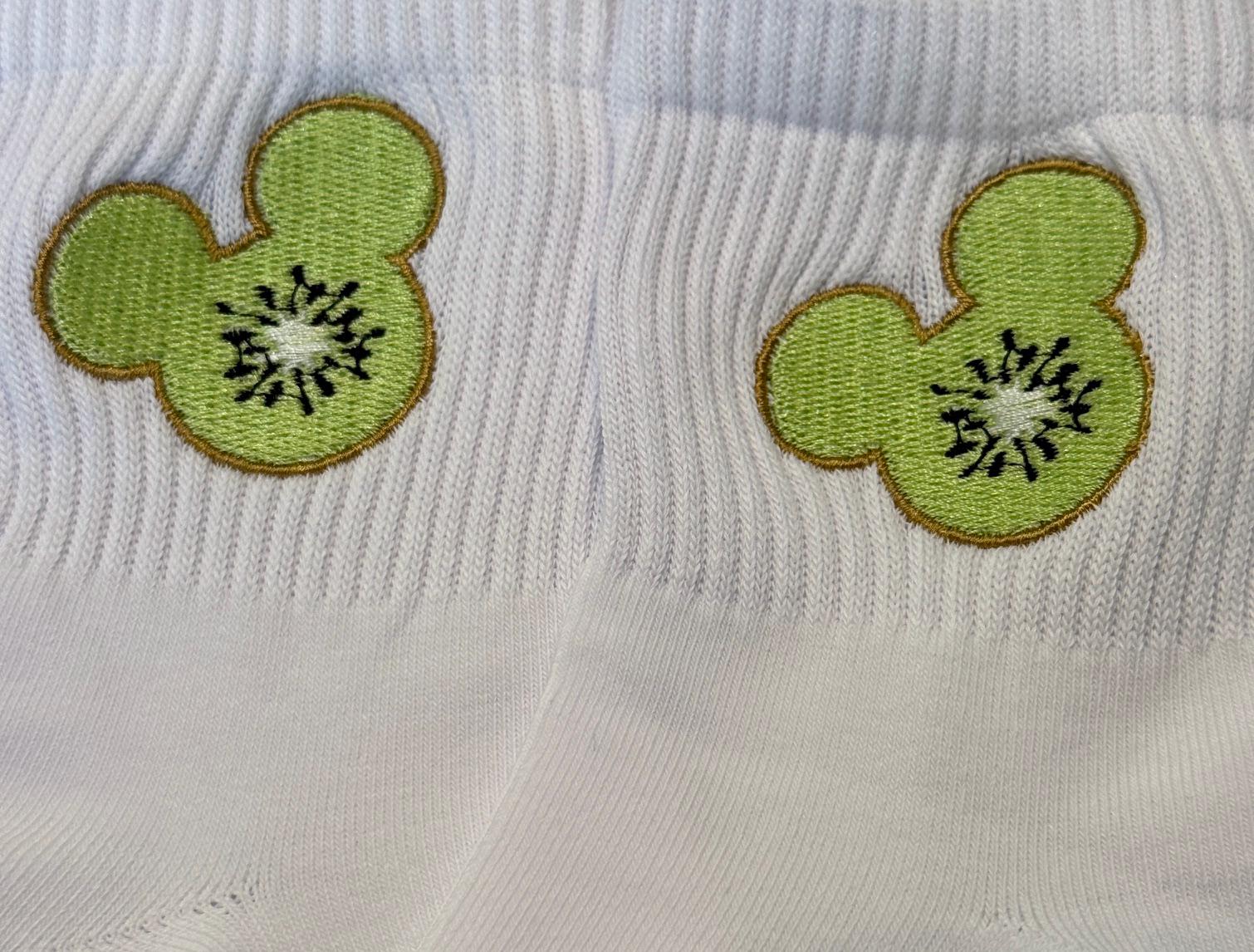 Kiwi Mouse Embroidered Ladies Socks