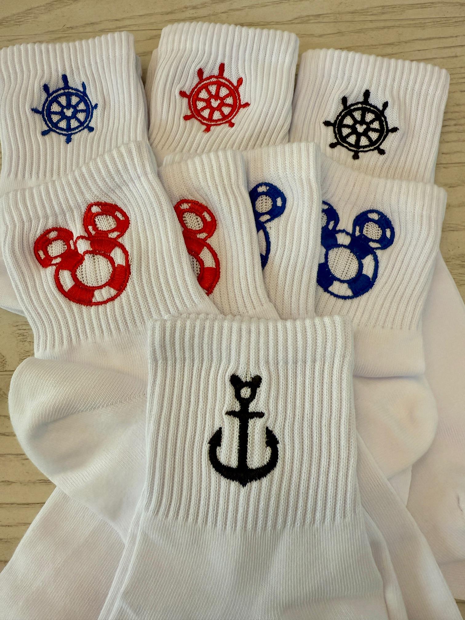 Captain Mickey's wheel Ladies Socks