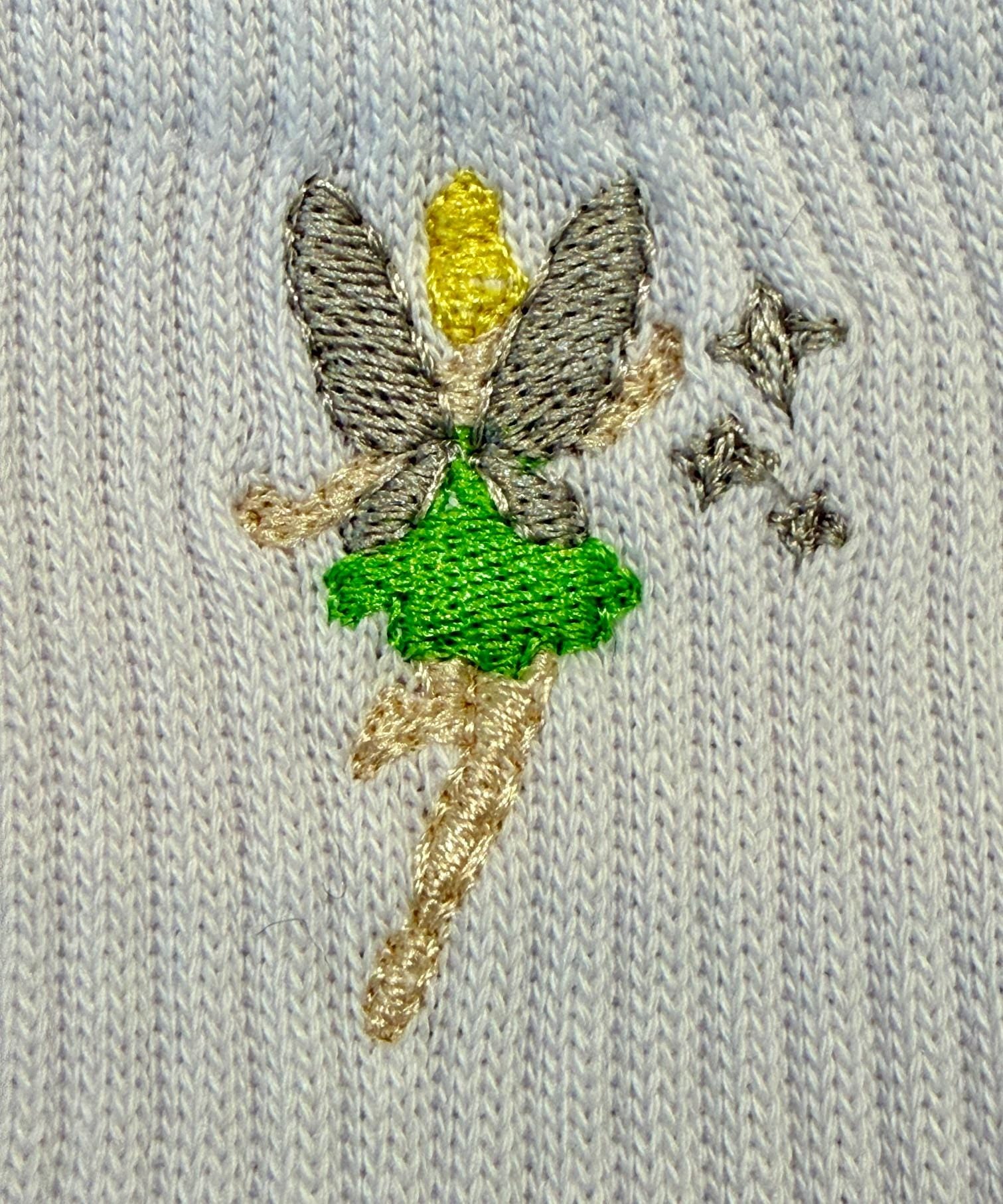 Fairy  Embroidered Ladies Socks