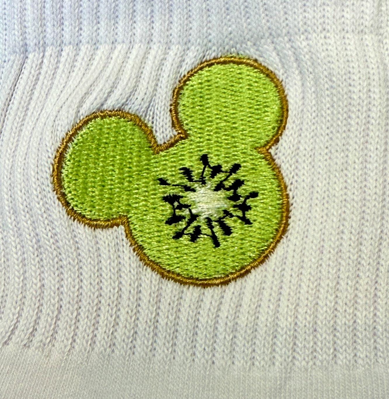 Kiwi Mouse Embroidered Ladies Socks