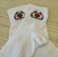Hand Heart Embroidered Ladies Socks for the Mickey Lover in us all!